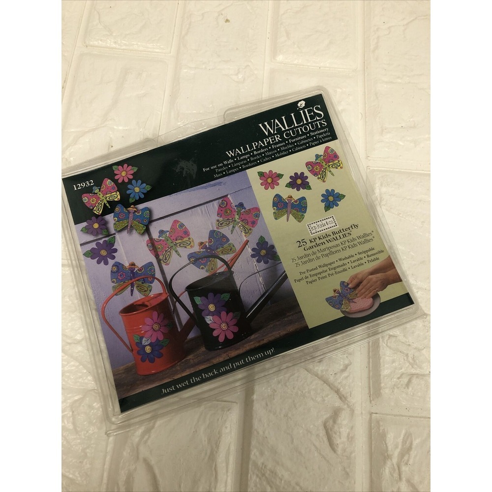 25 KP KIDS BUTTERFLY GARDEN Wallies Wallpaper Cutouts Walls Scrap Booking etc‎